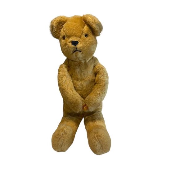 Alresford Crafts LTD Honey bear soft plush stuffed toy 19” red shirt overalls - Picture 4 of 13